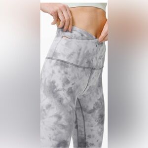 Lululemon 28” Align Pant *Criss Cross Waist Diamond Dye Stargaze Pitch Grey 4
